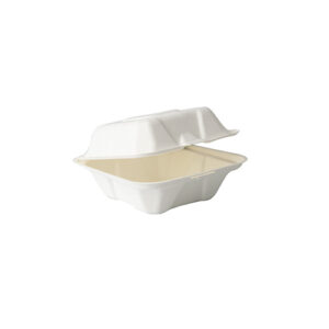 Ekologiczny lunchbox na burgera z pulpy trzcinowej 12x12x7 cm 50 szt