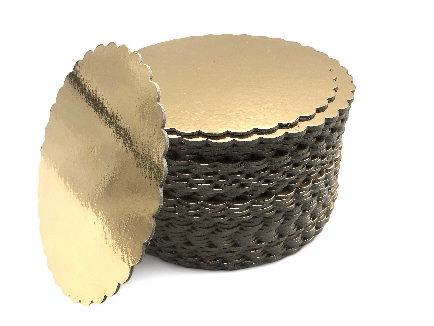 Krążek ozdobny złoty o średnicy 28 cm. - obrazek 2