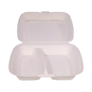 MENUBOX z trzciny cukrowej 2-dzielny 230×205×40/70mm