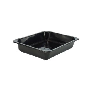Pojemnik cateringowy do zgrzewu 1-komorowy czarny PP 227×178x40 mm