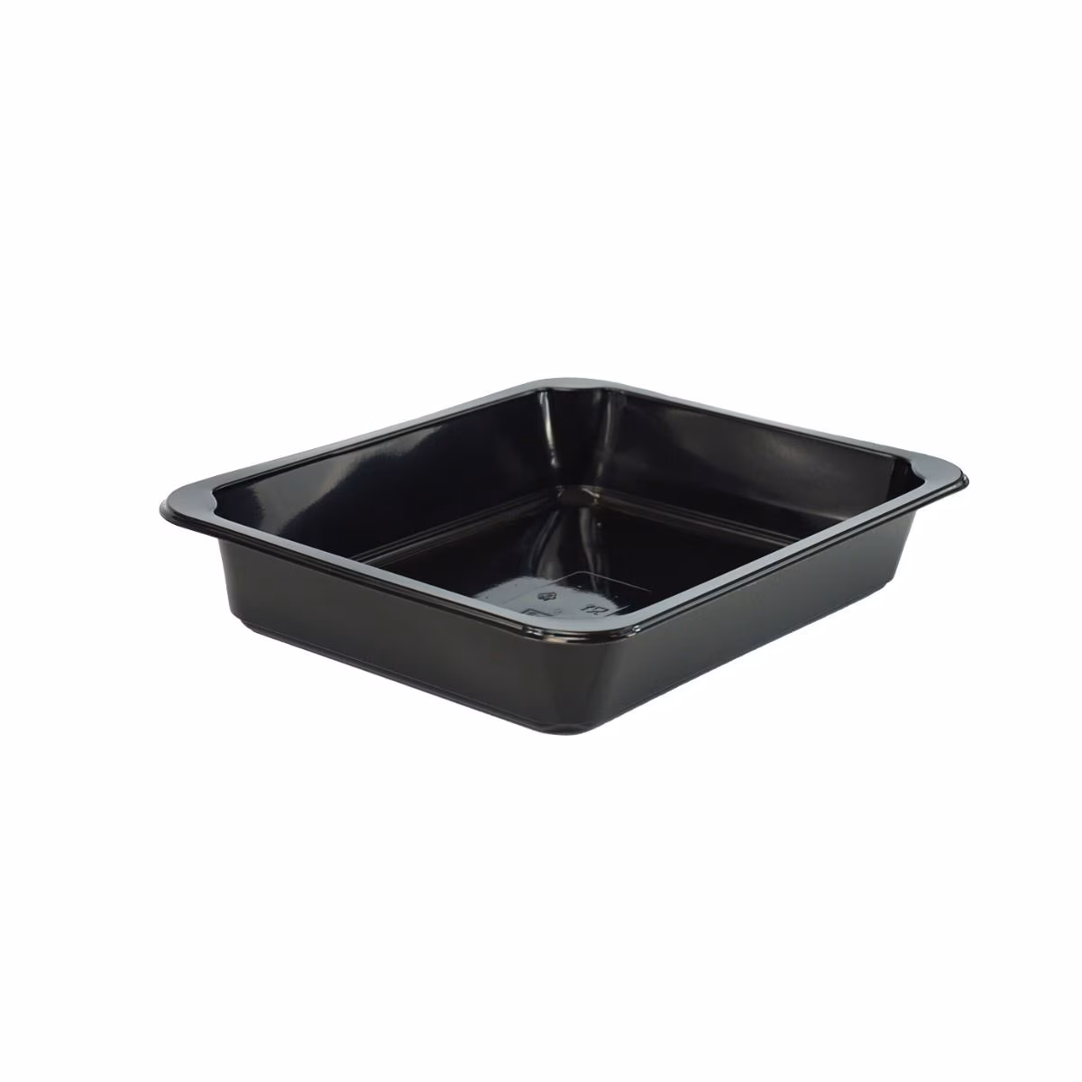 Pojemnik cateringowy do zgrzewu 1-komorowy czarny PP 227×178x40 mm