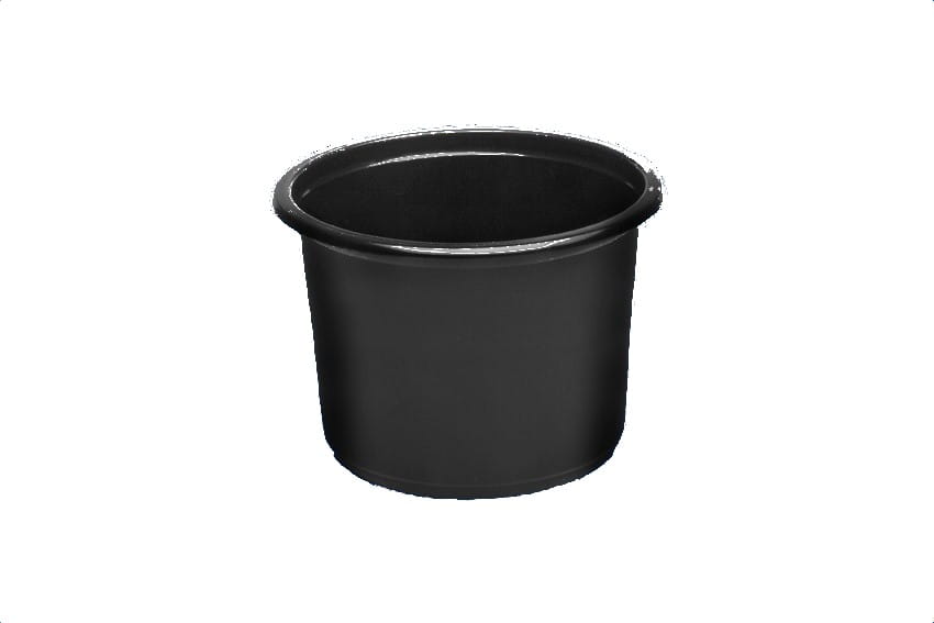 Pojemnik wielorazowy na zupę czarny 450 ml 50 szt