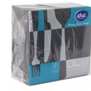 Serwetki 40 x 40 cm 100 szt. papier czarne black