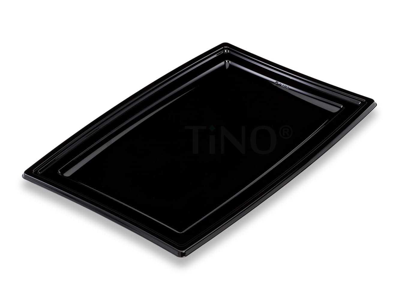 Taca cateringowa w kształcie talerza z PS 46 x 30,5 x 1,8 cm (paczka 5 szt.)