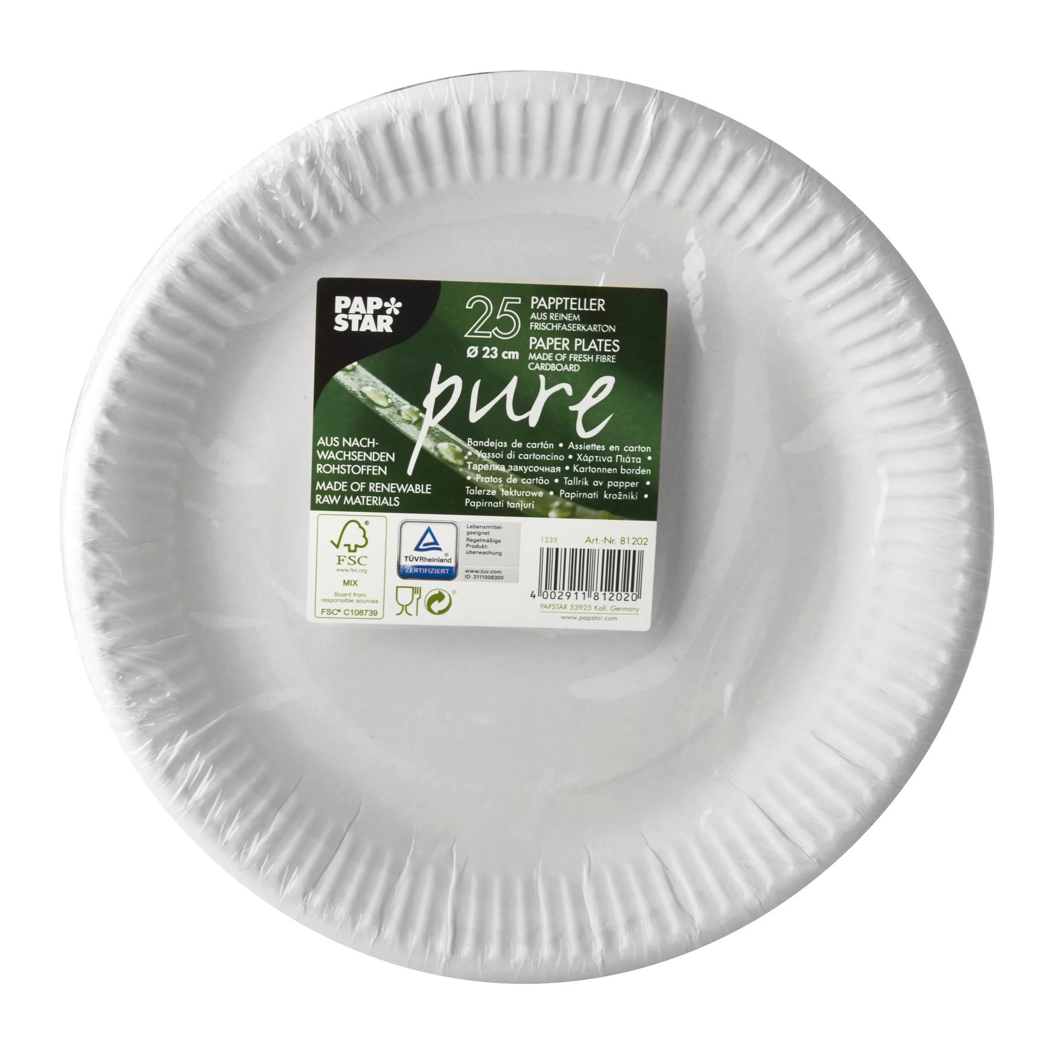 Talerze papierowe 25 szt. Ø23 cm