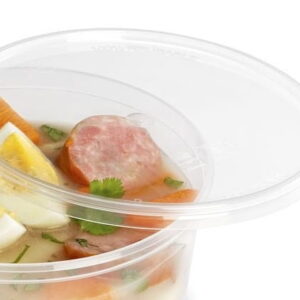 Wieczko do misek transparentnych wielokrotnego użytku fi125 50 szt