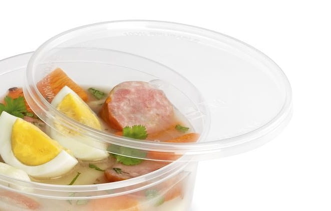 Wieczko do misek transparentnych wielokrotnego użytku fi125 50 szt