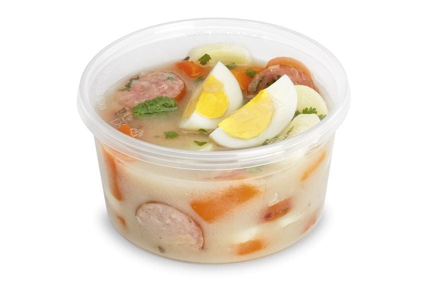 Wielorazowa Miska Transparentna na zupę 500 ml 50 szt