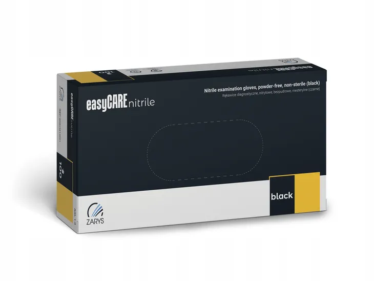 Zarys EasyCare rękawice nitrylowe czarne rozmiar M