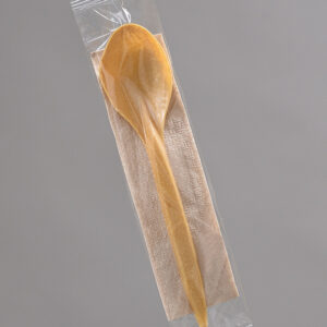 Zestaw WPC łyżka + serwetka foliowane