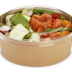 Miska śred.185mm KRAFT 900/1100ml h.59mm op.50szt. powlekana PE