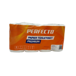 Papier toaletowy PREMIUM 3‑warstwowy PERFECTO – 8 rolek
