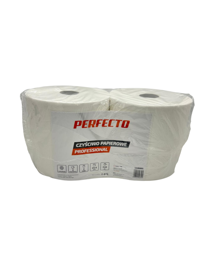 Ręcznik Papierowy 200m 2W Biały PERFECTO