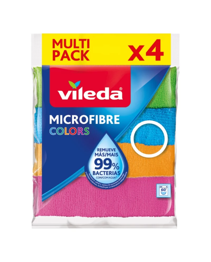 Ściereczki z mikrofibry Vileda Colors – 4 szt. (30×30 cm)